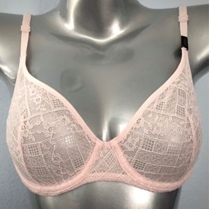 Victorias Secret Body by Victoria Nwt Light Pink Unlined VS Demi Bra